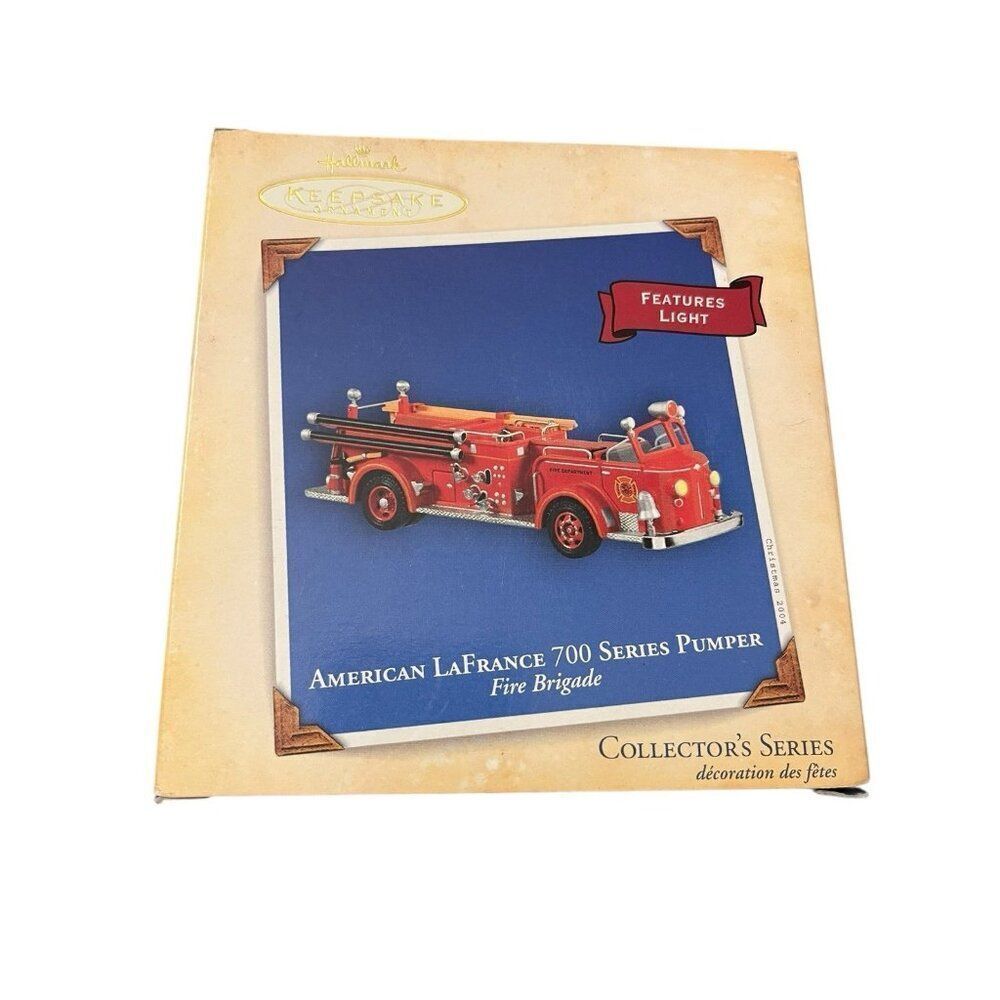 Hallmark Keepsake Ornament American LaFrance 700 Pumper Fire Brigade Sealed